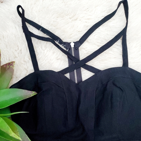 Trixxi Corset High Low Little Black Dress-Sz S(3) - Picture 5 of 8